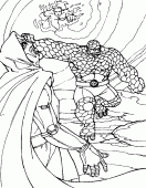 coloring picture of Ben Grimm is the Thing