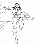 coloring picture of Invisible woman
