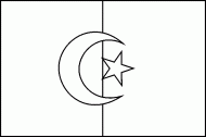 coloring picture of Algeria flag