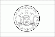 coloring picture of Belize flag