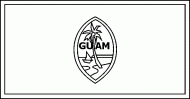 coloring picture of Guam flag