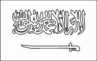 coloring picture of Saudi Arabia flag