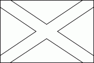 coloring picture of Scotland flag