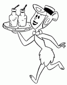 coloring picture of Wilma Pebble Slaghoople Flintstone