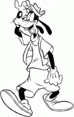 coloring picture of Goofy Goof