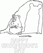 coloring picture of Groundhog s day