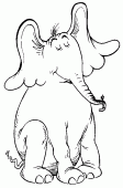 coloring picture of Horton Hears a Who