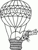 coloring picture of montgolfier brothers balloon