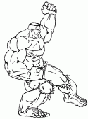 coloring picture of Hulk