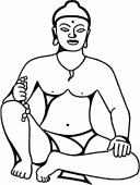 coloring picture of buddha picture