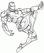 coloring picture of coloring of Ironman