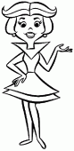 coloring picture of Jane Jetson
