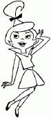 coloring picture of Judy Jetsons
