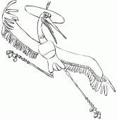 coloring picture of Master Crane