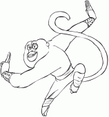 coloring picture of Master Monkey