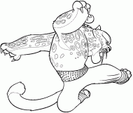 coloring picture of Snow Leopard
