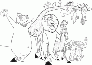 coloring picture of madagascar animals