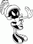 coloring picture of picture of Marvin Martian