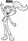 coloring picture of Maya