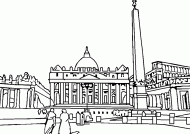 coloring picture of place from Venice
