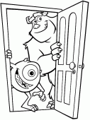 coloring picture of Monsters Inc