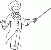 coloring picture of conducting