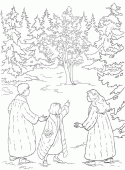 coloring picture of Children Pevensie