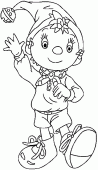 coloring picture of Noddy