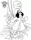 coloring picture of Captain Hook