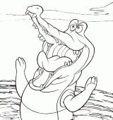 coloring picture of Crocodile