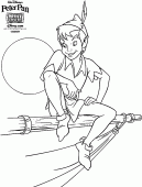 coloring picture of Peter Pan