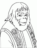 coloring picture of Zaius