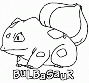coloring picture of bulbasaur