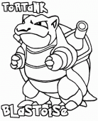 coloring picture of blastoise