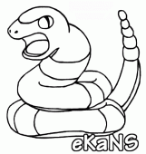coloring picture of ekans