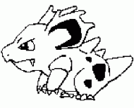 coloring picture of 030 nidorina