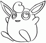 coloring picture of 040 wigglytuff