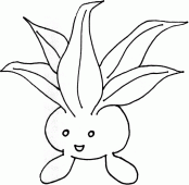 coloring picture of oddish pokemon 43