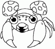 coloring picture of Paras pokemon 46