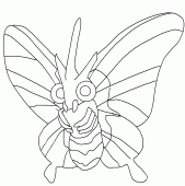 coloring picture of venomoth pokemon 49