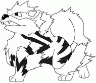 coloring picture of Arcanine pokemon 59