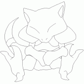 coloring picture of Abra pokemon 63