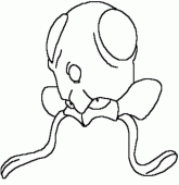 coloring picture of Tentacool pokemon 72
