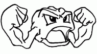 coloring picture of Geodude pokemon 74