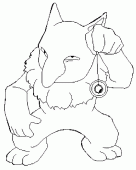 coloring picture of Hypno pokemon 97