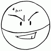 coloring picture of Electrode pokemon 101