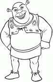coloring picture of Shrek
