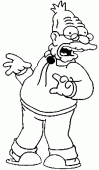 coloring picture of Simpson Abraham