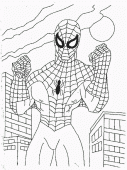 coloring picture of Peter Parker is Spiderman