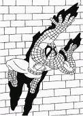 coloring picture of Spiderman